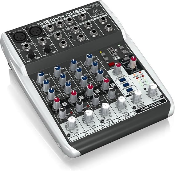 Behringer Xenyx QX602MP3 Mixer with USB MP3 Playback