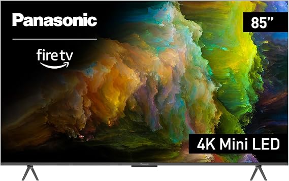 Panasonic W95 Series (2024 Model) 85-inch Mini LED 4K Ultra HD Smart Fire TV, Local Dimming, 144Hz Refresh Rate - 85W95AP