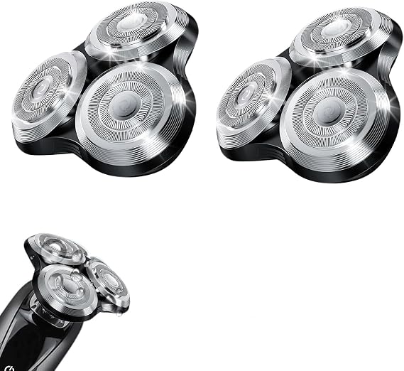 SH90 Replacement Shaver Heads for Philips Norelco Series 9000, Silver