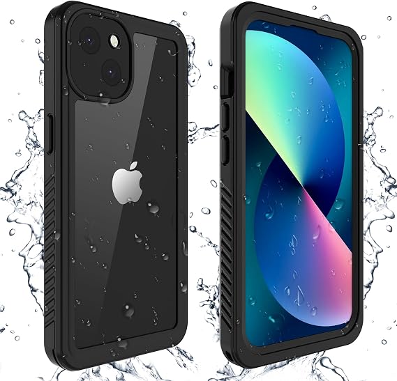 YMCCOOL for iPhone 13 case, iPhone 13 Waterproof case with Built in Sensitive Screen Protector, Full Body Rugged Heavy Duty Shockproof Waterproof Phone Case Cover for iPhone 13 6.1 inch Black