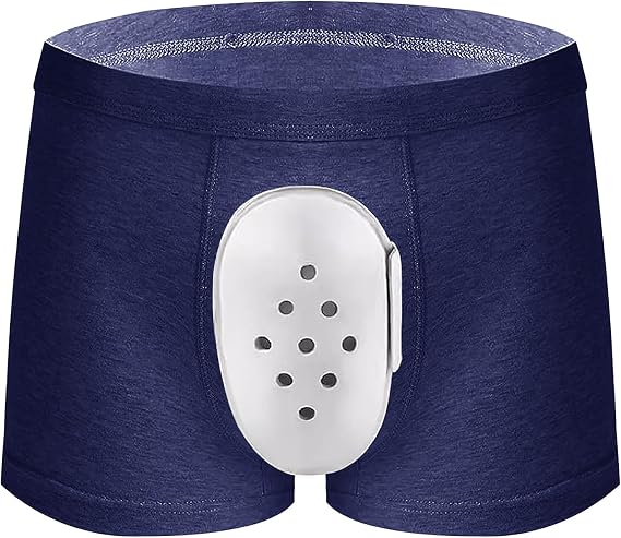 JIAHG Men's Circumcision Underwear Post-Surgery Care Boxer Briefs for Foreskin Cut Protection Breathable Recovery Underwear