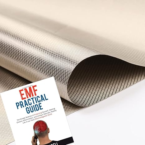 Faraday Fabric Kit Faraday Cage (44in W x 9ft L) Seal RF Enclosures Military Grade Conductive Material Shields RF Signals (WiFi, Cell, Bluetooth) 3 Yards Faraday Blanket