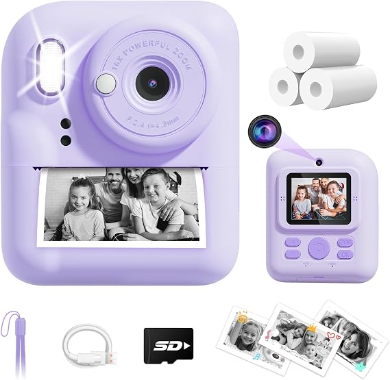 Joyjam Kids Camera Instant Print,Christmas Birthday Gifts for Girls 3-12