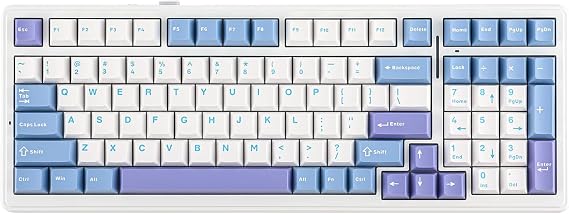 Aula F99 3 Modes RGB Hot Swap Mechanical Reaper Switch Wireless Macro Keyboard Blue