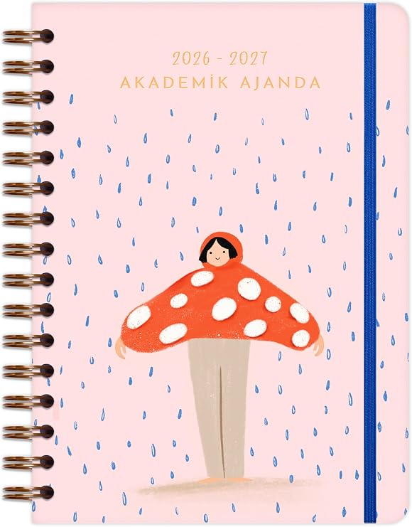Matt Notebook 2026-2027 A5 Akademik Ajanda Spiralli 15x21 cm - 17 Aylık