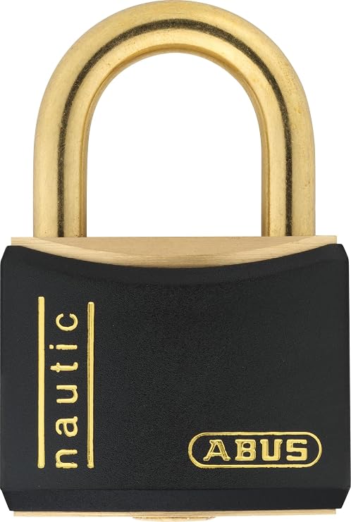 ABUS 01040 Nautic Inox Series Solid Brass Padlock - Black