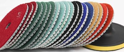 4 Diamond Resin Polishing Pad Sanding Disc 43  2 PIECES for natural stone fabrication concrete surface grinder granite repair marble buffing floor burnisher countertop refinishing planetary polisher