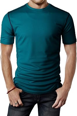 H2H Mens Cool Dry Compression Short Sleeve T-Shirts