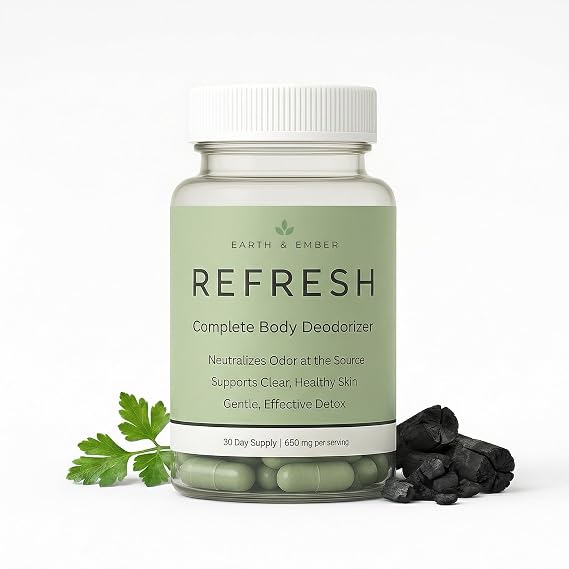 REFRESH Internal Deodorant Supplement for Odor Control, Skin Health & Confidence Boost