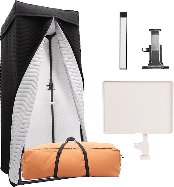 Full Size Recording Booth, Portable Vocal Booth for Home Studio