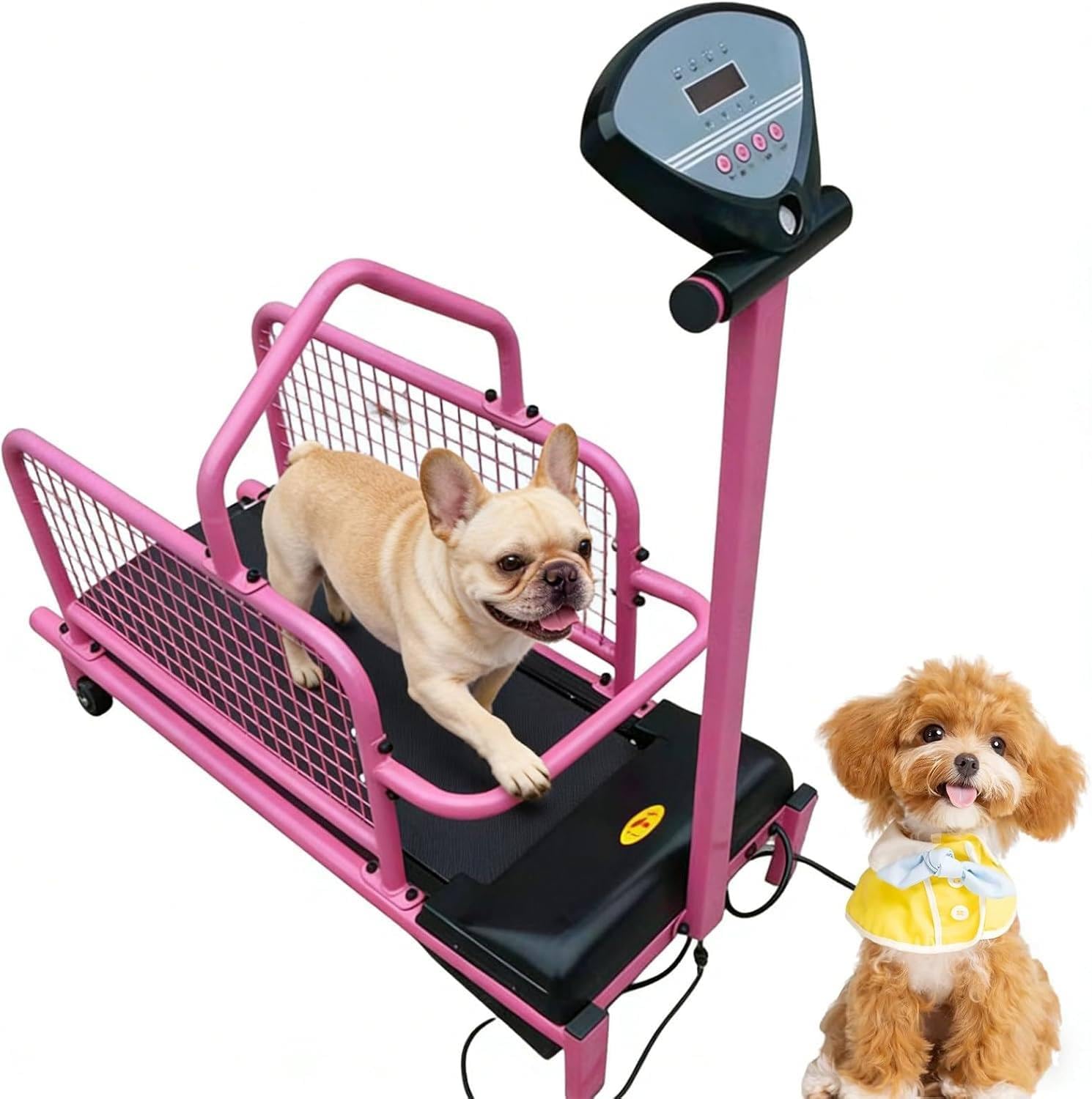 Dog Treadmill, Treadmill for Medium/Small Dogs, Indoor Pet Treadmill with LCD Display, Max Weight 176lbs/80kg, Indoor Small Dog Exercise and Weight Loss