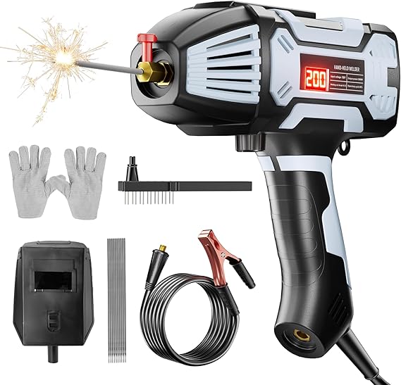 Portable Handheld Welder Machine Digital Display Fits for Multi-Sizes Rods