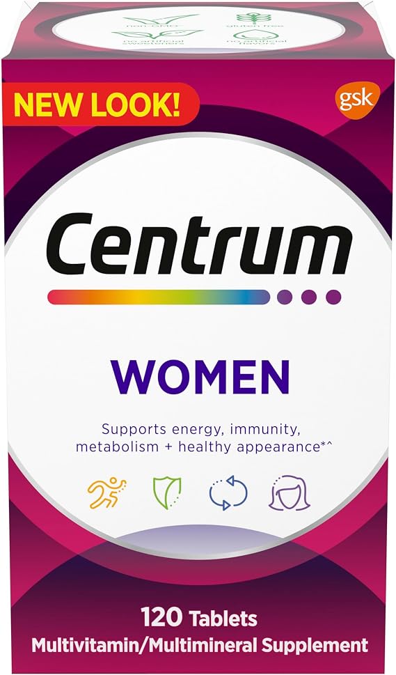Centrum Multivitamin for Women 18 and Over, 120 Tablets