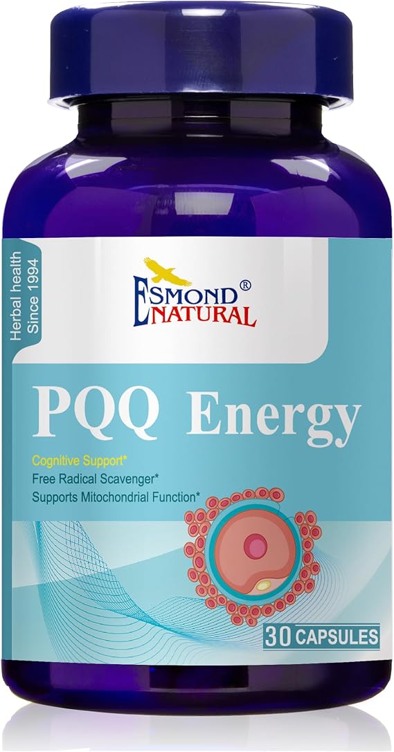 (5 Pack) Esmond Natural: PQQ Energy (Free Radical Scavenger. Supports Mitochondrial Biogenesis Function), GMP, Natural Product Assn Certified, Made in USA - 150 Capsules