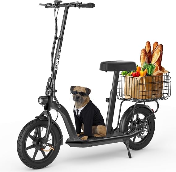 Hiboy VE1 PRO/ECOM 14 Electric Scooter - 500W/450W Motor Electric Scooter for Adults - 16"/14" Pneumatic Tires - 31 Miles Long Range & 23/22Mph Folding Commuter Escooter