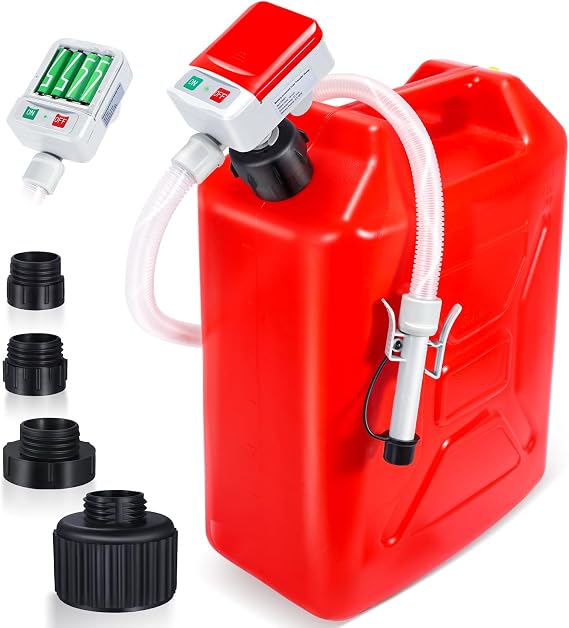 Fuel Transfer Pump, 3.2 GPM with 30s Alert Beep & Auto-Stop Sensor