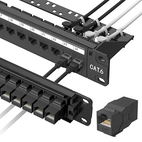 Jadaol Cat6 24 Port Patch Panel