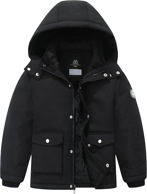 Boy's Winter Coat Waterproof Puffer Jacket| Warm Windbreak Parka