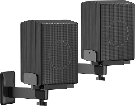 Speaker Wall Mounts for Samsung HW-Q Speakers - Adjustable Dual Side Clamp SWA-9500s Rear Speaker Mount for HW-Q990D/Q990C/Q930C/Q900C/Q800C More 5–11" Surround Speakers WR Cable Ties Hold Up to 55LBS