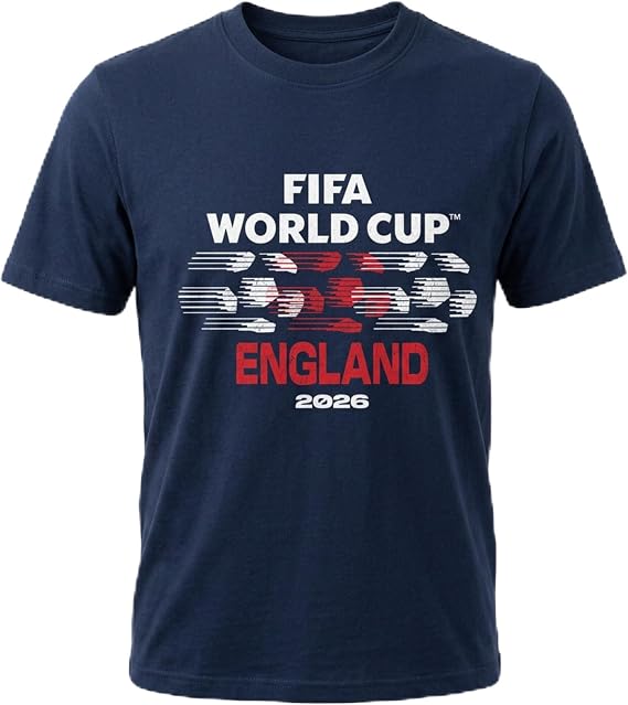 Outerstuff Men’s T-Shirt – World Cup Football 2026 Fan T-Shirt, Officially Licensed