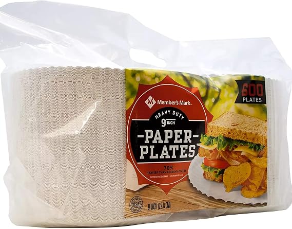 Daily Chef Heavy Duty 9" Paper Plate (600ct.)