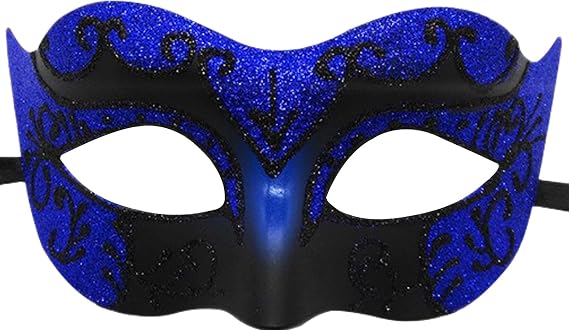 Masquerade Mask for Men, Halloween Venetian Adult Masquerade Masks, Mardi Gras Mask,Fit for Men Women