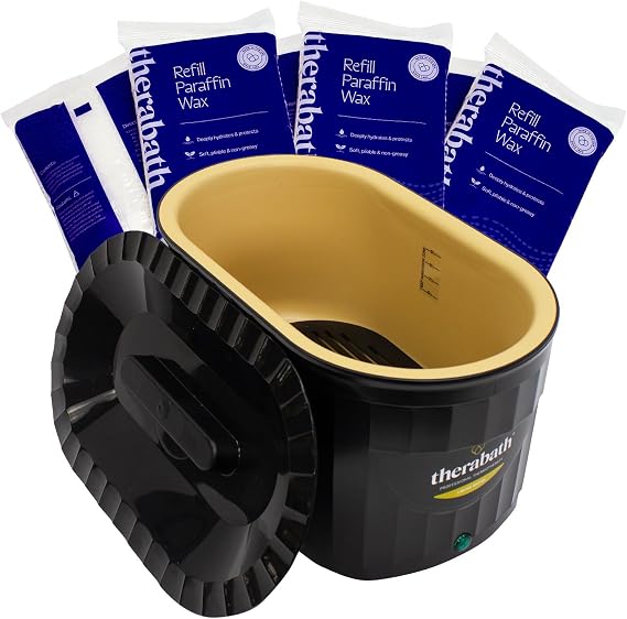 Therabath Professional Thermotherapy TB6 Paraffin Wax Bath - Limited Edition Black & Gold Bath - Helps Relieve Arthritis & Muscle Stiffness - for Hands, Feet, Body - Made in USA - 6 lb. ScentFree