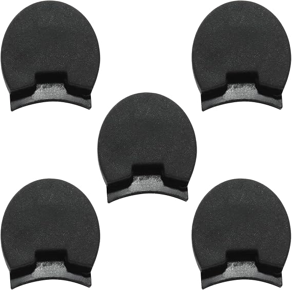 Bonsicoky 5 Pcs Silicone Clarinet Oboe Thumb Rest Cushion, Thumb Protector for Most Clarinet, Black