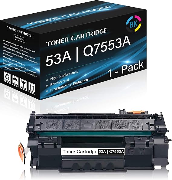 1 Pack 53A | Q7553A (Black) Compatible High Yield Toner Cartridge Replacement for HP Laser Jet P2014 P2014n P2015 P2015d P2015dn P2015x M2727nf Printers,Sold by Thurink.