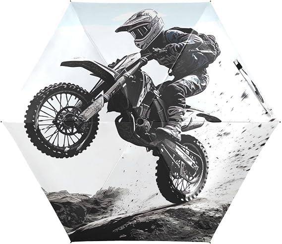GAIREG Umbrella, Lightweight Portable Upf Umbrella for Women, Travel Umbrellas for Sun, Dirt Bike Jump