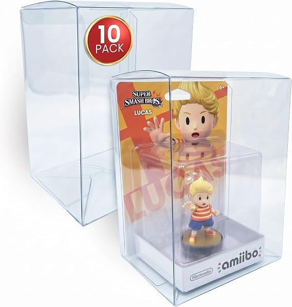 EVORETRO Display Case Protector for Large Amiibo Single Action Figure Box