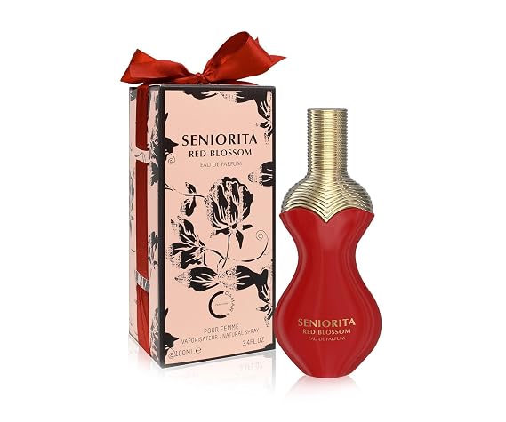 Seniorita Red Blossom Eau de Parfum, Pour Femme, 3.4 FL OZ, 100mL, Natural Spray