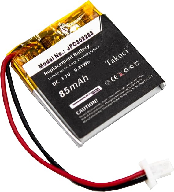 JFC302223 Replacement Battery Compatible with 7756P 3.7V 85mAh