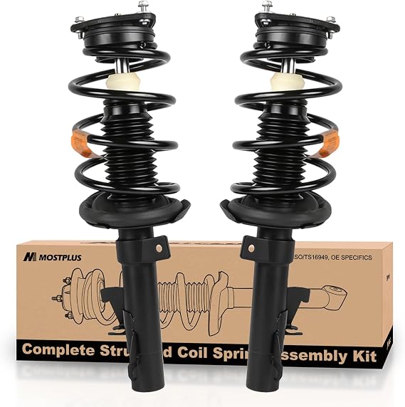 MOSTPLUS 2x Front Complete Strut Spring 172263 172264 Compatible for 04-13 Mazda 3 06-10 MAZDA 5 (Set of 2)