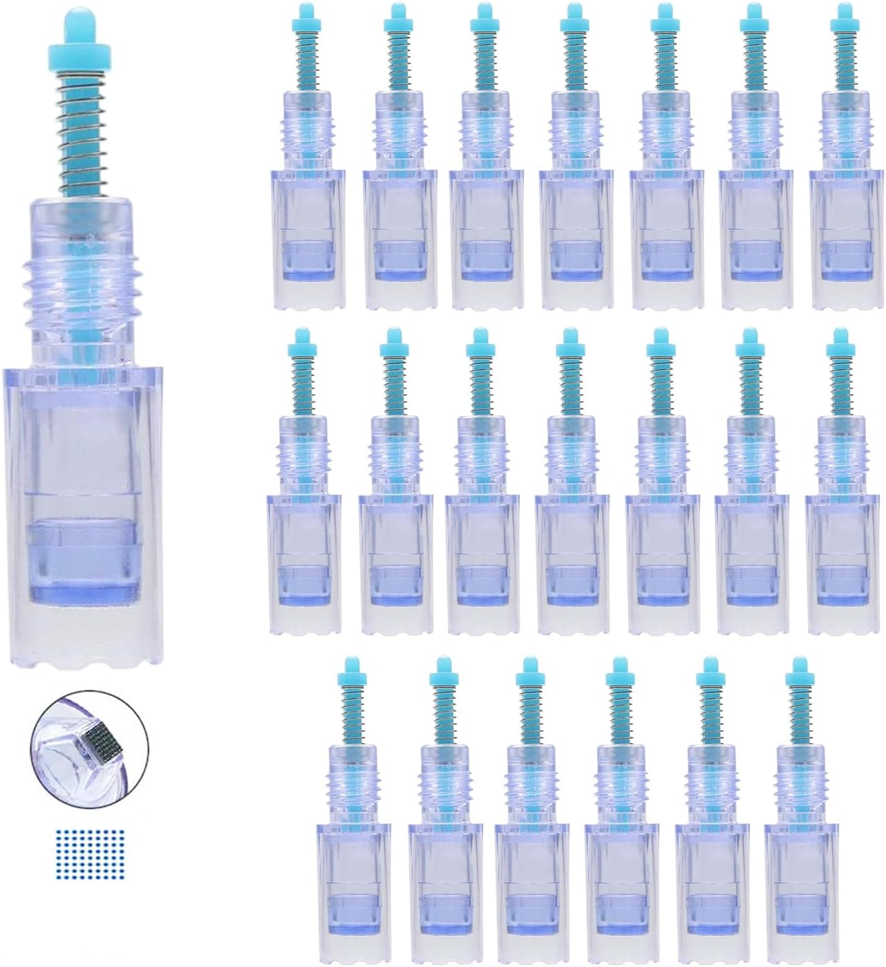 20Pcs SNano Disposable Replacement Needle Cartridges, Original Skin Care MTS Needle for Permanent Makeup Microblading Tatoo Machine Artmex V6, V8, V9, V11 (SNano, 20Pcs）