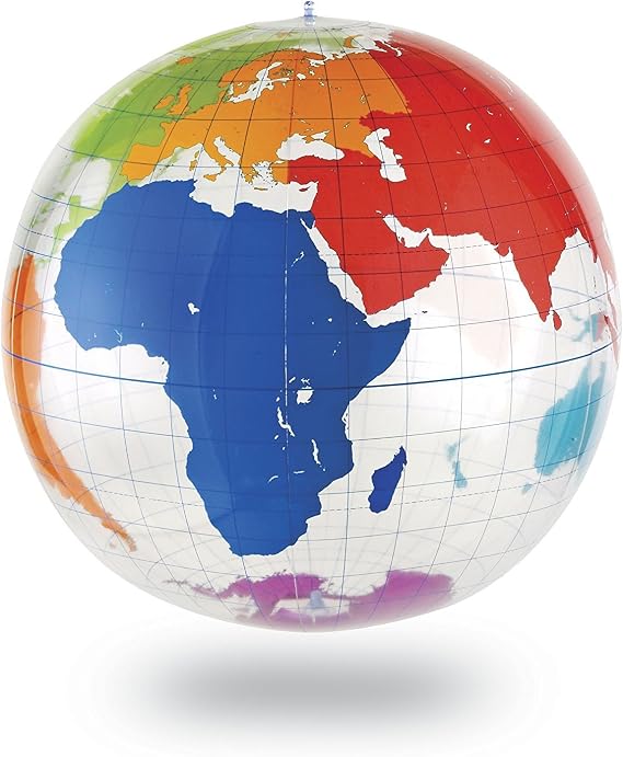 Learning Resources Inflatable Labeling Globe - Geography Class Supplies for Kids, Inflatable Earth, Classroom Science Supplies