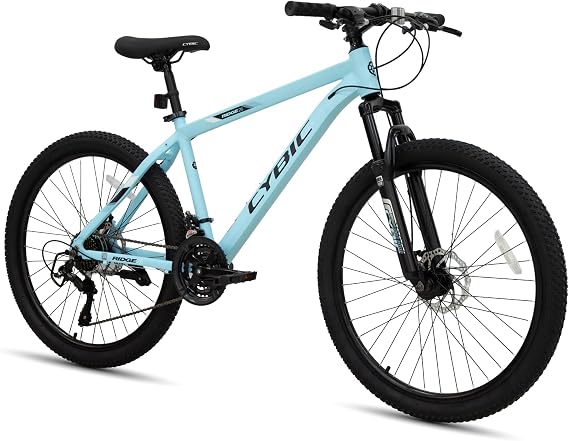 CYBIC 26 Inch Mountain Bike for Men Women, Aluminum Frame 21-Speed Disc Brake Front Suspension, Easy Assembly Adult Mountain Bicycle