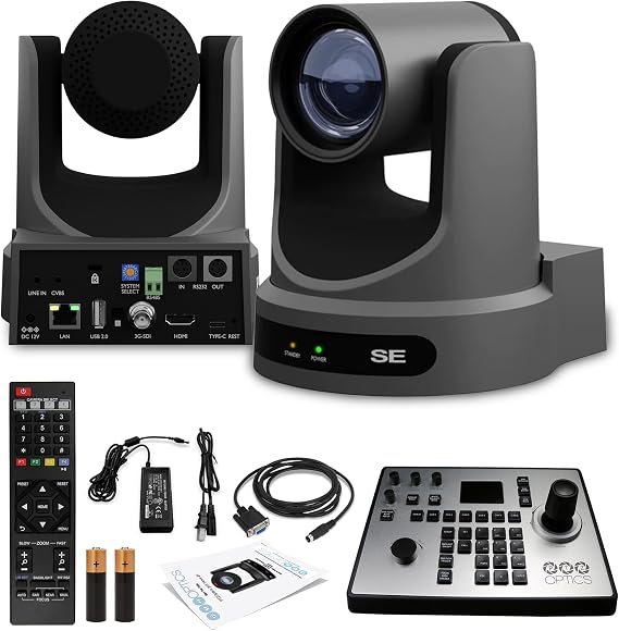 PTZOptics Move SE PTZ Camera with 12x Optical Zoom (PT12X-SE-GY-G3) PT-Joy-G4