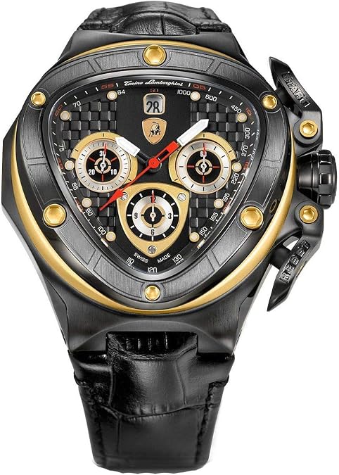 Tonino Lamborghini Spyder 8955 Black Chronograph Automatic Watch