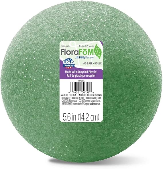 FloraCraft FloraFoM Ball 5.6 Inch Green
