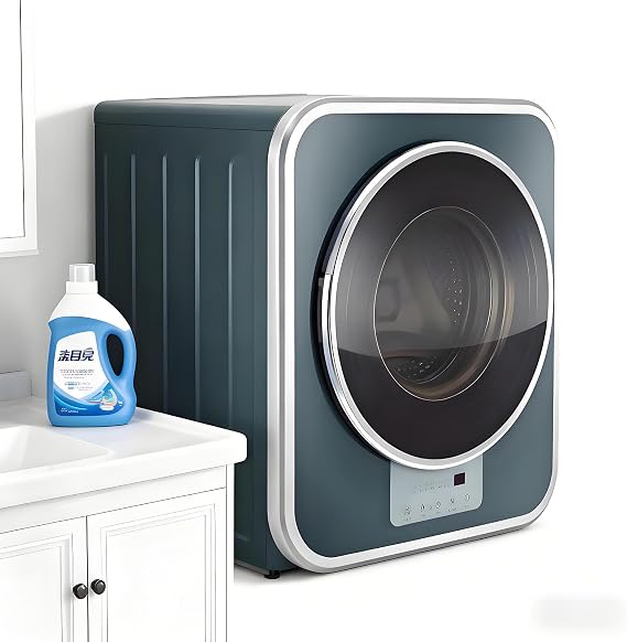 Wall Mounted Mini 3kg Fully Automatic Front Drum Washer,High-Speed Spin,LED Touch Panel,Multiple Washing Modes for Dormitory Travel Washing Machine LightGreen
