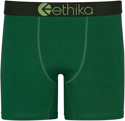 Ethika Mens MID Boxer Brief | Solids Victory Green