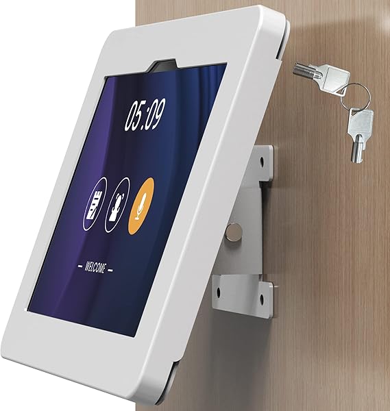 Tablet Wall Mount Compatible with 11" Samsung Galaxy Tab A11+, Tab A9+, Anti-Theft Lock Adjustable - BSW101WJ