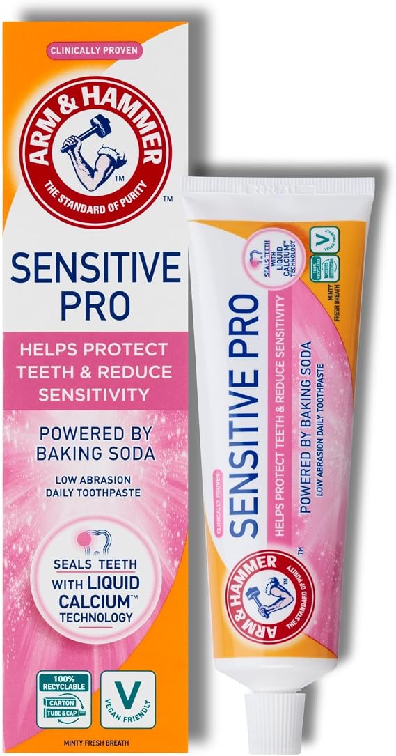 Arm & Hammer Sensitive Pro Toothpaste, Sensitivity Relief, 75ml