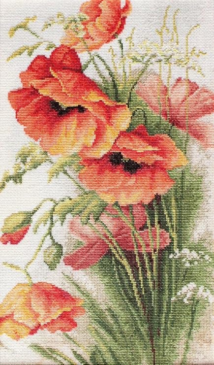 Luca-S B213 Poppies - Cross Stitch Kit