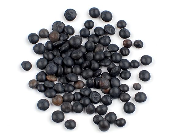 Petite Black Lentils, 10 lb Beluga Lentils for Salads, Soup & Side Dishes Firm Texture, High Protein Bulk Lentils by Woodland Gourmet