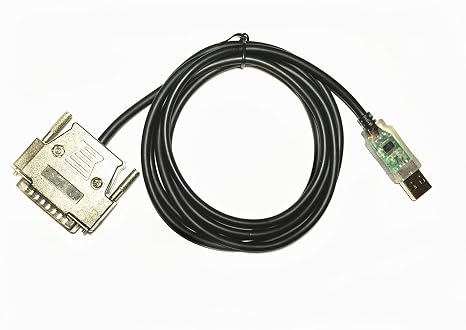 USB to RS232 (DB25 Male) CNC Programming Cable, CNC Controls Programming(Fanuc, Yasnac, Sinumerik, etc), 6 Meters, EZSync014C