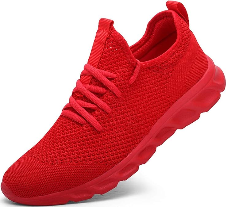 Damyuan Mens Running Walking Tennis Trainers Casual Gym Athletic Fitness Sport Shoes Fashion Sneakers Ligthweight Comfortable Working Outdoor Flat Shoes for Jogging