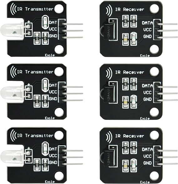 Gikfun Digital 38khz Ir Receiver Ir Transmitter Sensor Module Kit for Arduino (Pack of 3 Sets) EK8477