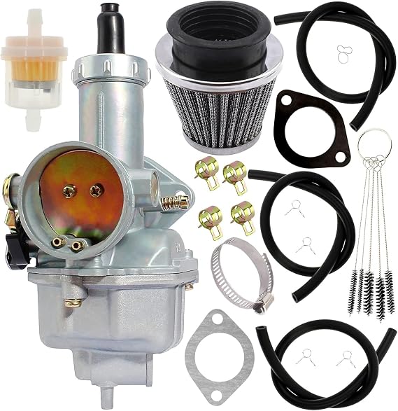PZ30 Carburetor Filter kit Replacement for 125cc 140cc 150cc 160cc 200cc 250cc 300cc CG 4-stroke Engine XR200 XR200R Motorcycles ATV Go Kart Kazuma SunL Roketa Mikuni Baja CRF KLX TTR